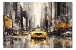 Quadro New York - taxi gialli