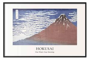 Poster: Hokusai Katsushika - Vento delicato, mattina serena