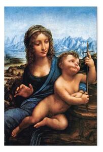 Quadro famoso Leonardo da Vinci - Madonna con la conocchia
