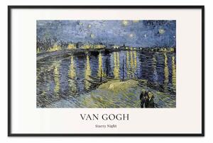 Poster: Vincent van Gogh - Notte stellata sul Rodano