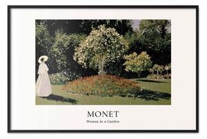 Poster: Claude Monet - Donna nel giardino