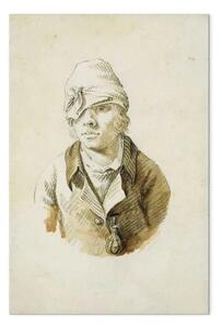 Quadro famoso Caspar David Friedrich - Autoritratto con berretto e benda sull'occhio