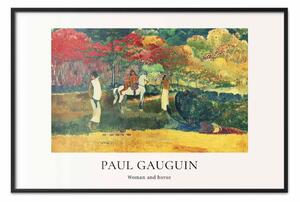 Poster: Paul Gauguin - Donne e cavallo bianco