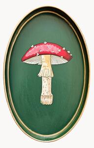 Vassoio decorativo dipinto a mano Mushroom