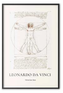 Poster: Leonardo da Vinci - Uomo Vitruviano