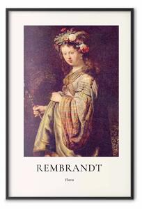 Poster: Rembrandt - Saskia come Flora