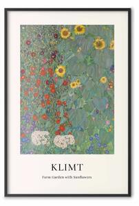 Poster: Gustav Klimt - Giardino di campagna con girasoli