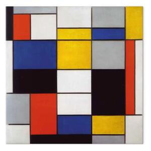 Quadro famoso Piet Mondrian - Composizione A