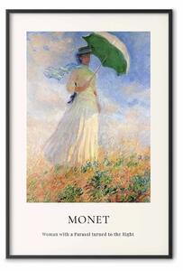 Poster: Claude Monet - Donna con ombrello