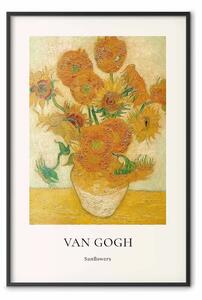 Poster: Natura morta - vaso con girasoli