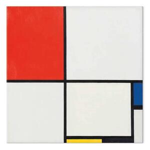 Riproduzione quadro Piet Mondrian - Composizione n. III, con rosso, blu, giallo e nero