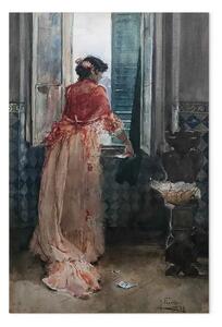 Quadro famoso Joaquín Sorolla y Bastida - Clotilde alla finestra