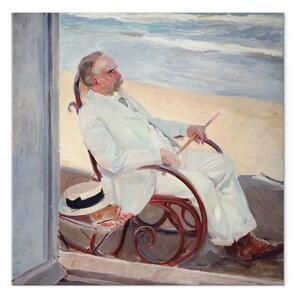 Quadro famoso Joaquín Sorolla y Bastida - Antonio García in spiaggia