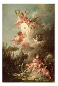Riproduzione François Boucher - Cupid's Target, da 'Les Amours des Dieux'