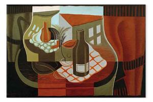 Riproduzione Juan Gris - Il tavolino davanti alla finestra