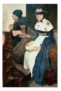 Quadro famoso Wilhelm Leibl - Tre donne nella Chiesa