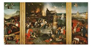 Riproduzione Hieronymus Bosch - Trittico: La tentazione di Sant'Antonio