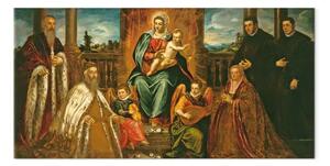 Riproduzione Tintoretto - Doge Alvise Mocenigo e Famiglia davanti alla Madonna col Bambino