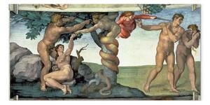 Riproduzione quadro Michelangelo - Peccato originale e cacciata dal Paradiso terrestre