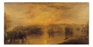 Riproduzione William Turner - The Lake, Petworth: Sunset, a Stag Drinking