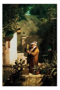 Riproduzione quadro Carl Spitzweg - Il prete come amante dei cactus