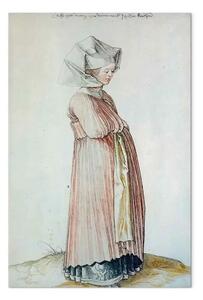 Riproduzione quadro Albrecht Dürer - Donna di Norimberga vestita per la chiesa