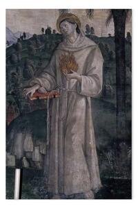 Quadro famoso Pinturicchio - San Bernardo da Siena con due santi