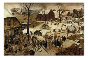 Quadro famoso Pieter Brueghel the Younger - Il pagamento della decima o Il censimento di Betlemme (olio su tavola)