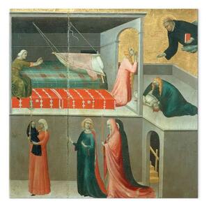 Riproduzione quadro Simone Martini - Il miracolo del Beato Agostino Novello sul bambino caduto dal cardo