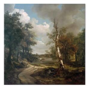 Riproduzione Thomas Gainsborough - Scena della foresta con abbeveratoio (Cornard Forest)