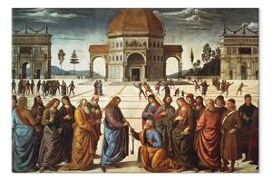 Riproduzione Pietro Perugino - Consegna della chiave a Pietro