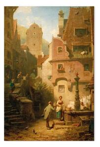 Quadro famoso Carl Spitzweg - Lo sposo eterno