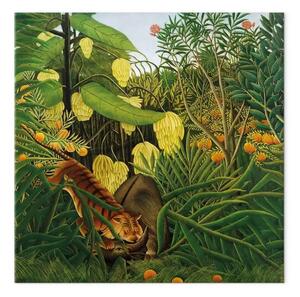 Quadro famoso Henri Rousseau - Fight between a Tiger and a Buffalo