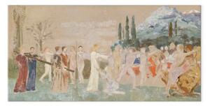 Riproduzione quadro Max Klinger - Cristo sul Monte Olimpo