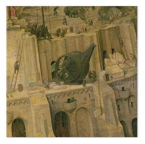 Riproduzione quadro Pieter Bruegel the Elder - La Torre di Babele, dettaglio dei lavori di costruzione