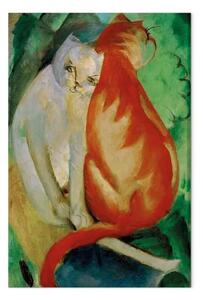Quadro famoso Franz Marc - Gatti rossi e bianchi