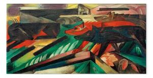 Riproduzione Franz Marc - I lupi (Guerra dei Balcani)