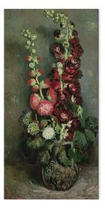 Quadro famoso Vincent Van Gogh - Vase with Hollyhocks