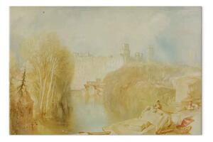 Riproduzione William Turner - Vista del castello di Warwick