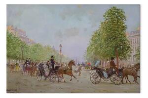 Quadro famoso Jean Béraud - La passeggiata sugli Champs-Elysées