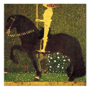 Riproduzione quadro Gustav Klimt - La vita è una lotta (Cavaliere, Il cavaliere d'oro)