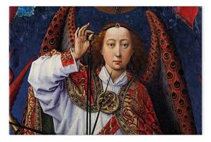 Riproduzione Rogier van der Weyden - Arcangelo Michele che pesa le anime