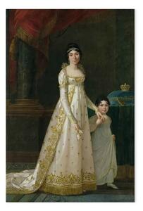 Quadro famoso Robert LeFevre - Ritratto di Marie-Julie Clary