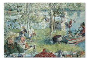 Quadro famoso Carl Larsson - Cattura dei granchi