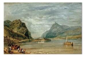 Riproduzione William Turner - Rolandseck, Nonnenwerth e Drachenfels
