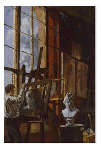 Riproduzione quadro Max Klinger - Klinger nello studio di Güssow a Karlsruhe