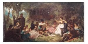 Riproduzione quadro Carl Spitzweg - Il picnic