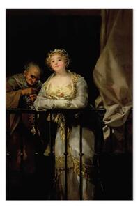 Riproduzione Francisco Goya - Maja e Celestina su un balcone