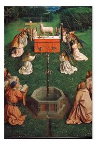 Quadro famoso Jan Van Eyck - Adorazione dell'Agnello