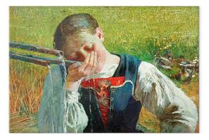 Quadro famoso Giovanni Segantini - Costume grigionese